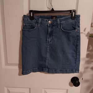 Lee Dark Blue Denim Skort. 8